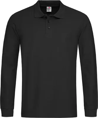 Produktbild von Stedman ST3400 | Herren Longsleeve Poloshirt 100 - Farbe: Black Opal - Größe: S
