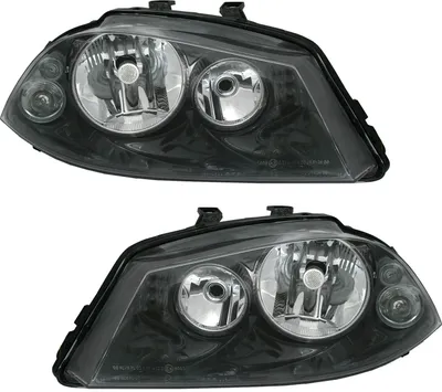 Produktbild von TYC Scheinwerfer Set für Seat Ibiza 6L Cordoba ab 2002- in Schwarz Klarglas H3 H