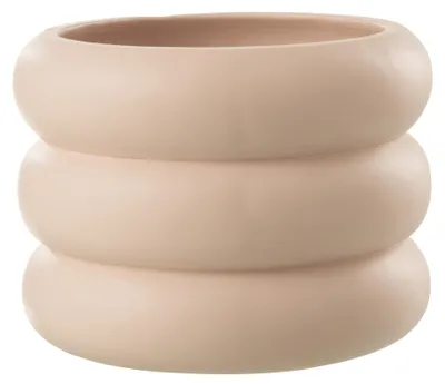 Produktbild von J-Line Übertopf Ring Zement Beige/Rosa Large