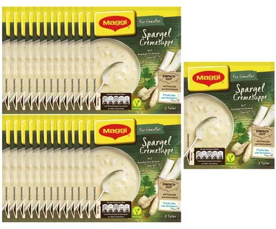 Image de Maggi pour les gourmets Soupe crème d'asperges au persil 51g paquet de 27