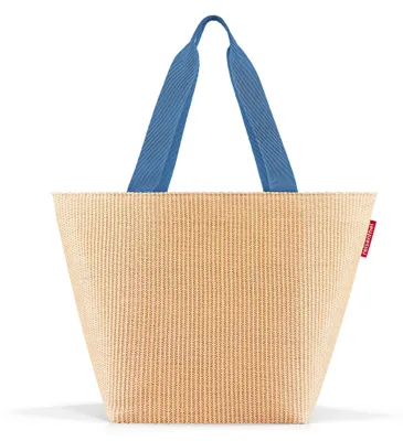 Produktbild von reisenthel shopper M, Einkaufstasche, Tragetasche, Tasche, Raffia Blue, 15 L, ZS4121