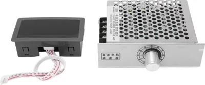 Produktbild von DC-Motorregler mit Sanftanlauf und -stopp, PWM-Motordrehzahlregler mit Digitalanzeige, 12šC80 V DC