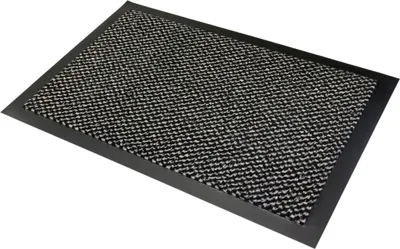 Produktbild von Eingangstürmatte waschbar wasserdicht strapazierfähig Schmutzfänger rutschfest für Haustür, Eingang, Flur, Terrasse, Balkon, Farbe:Silber, Maße:60x80 cm