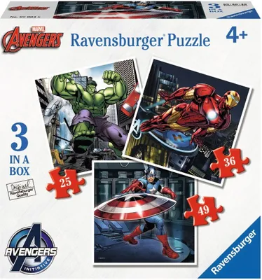 Immagine prodotto di RAVENSBURGER Puzzle Avengers 3in1 (25,36,49 pezzi)