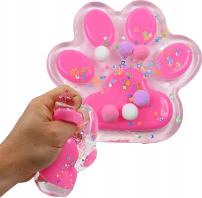 Produktbild von Große Squishy Pfote 13cm Antistress - Weiches Quetschspielzeug für Kinder - Stressabbau Fidget Toy