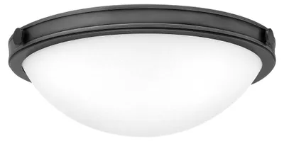 Produktbild von Elstead Collier Deckenleuchte E27 2-fach Schwarzes Oxid Glas klar mit Luftbläschen