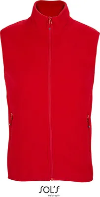 Produktbild von SOLs 03822 | Uni Factor Zipped Fleece Bodywarmer - Farbe: Red - Größe: M
