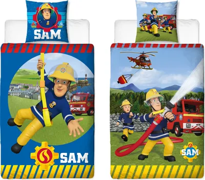 Produktbild von Feuerwehrmann Sam Bettwäsche Alarm 135x200 cm Linon / Renforcé Bettbezug