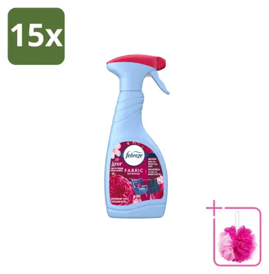 Produktbild von 15 x Febreze Textielspray Robijn Jasmin - 500 ml - Sparpackung - 15 Stücke