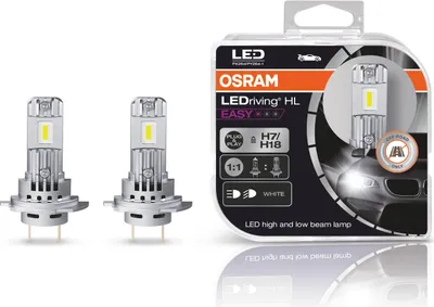 Image de 2 ampoules feu auto LEDriving® HL EASY H7/H18 Osram 64210DWESY-HCB