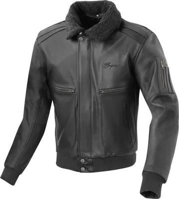 Produktbild von Bogotto Aviator Motorrad Lederjacke, schwarz, 48