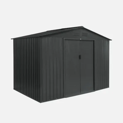 Immagine prodotto di Casetta da giardino in metallo con kit di ancoraggio, 5.9m², Antracite