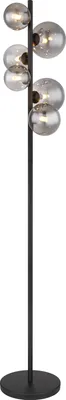 A floor lamp with multiple glass globes.