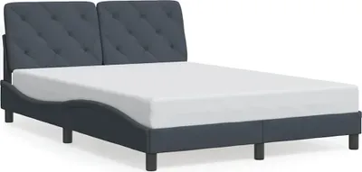 Immagine prodotto di vidaXL Struttura letto senza materasso grigio scuro 120x200 cm velluto
