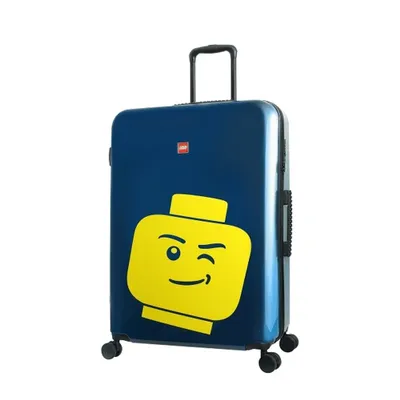 Produktbild von LEGO Gepäck Minifigur Kopf Reisekoffer 28" - navy blau