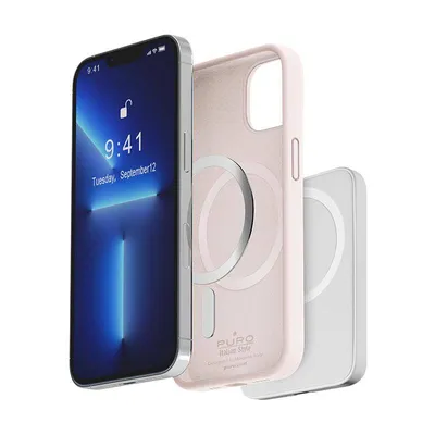 Zdjęcie produktu dla PURO ICON MAG, Pokrowiec, Apple, IPhone 14 And 13, 15,5 cm (6.1"), Różowy
