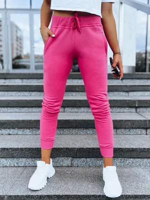 Zdjęcie produktu dla Dstreet Damskie spodnie dresowe Fits neon różowy L