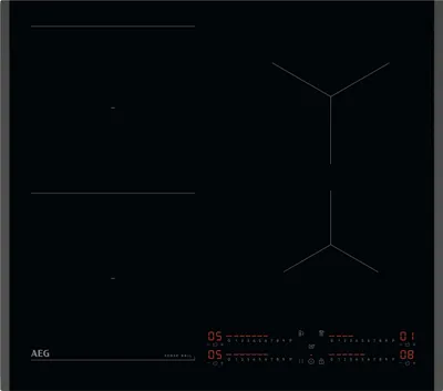 Image de AEG TI64IB10FB, Noir, Encastrable, 60 cm, Plaque de cuisson à induction avec zones, 4 zones/zones, 4 zones/zones