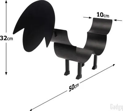 Produktbild von Gadgy Gadgy WC-Rollenhalter Schwarzes Schaf - Ersatzrollenhalter - Toilettenrollenhalter schwarz - Handtuchhalter - Metall