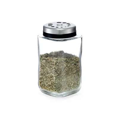 Obrázek produktu pro Skleněný dávkovač, kontejner na koření, skleněná miska na sůl a pepř.