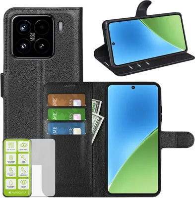 Custodia Portafoglio In Pelle PU Per Xiaomi 13 Lite / Mi 13 Lite 5G | Cover A Libro Magnetica Con Slot Per Carte E Funzione Stand, Colore Marrone