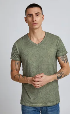Produktbild von SOLID SDConley Herren T-Shirt Kurzarm Shirt Mit V-Ausschnitt Aus 100% Baumwolle