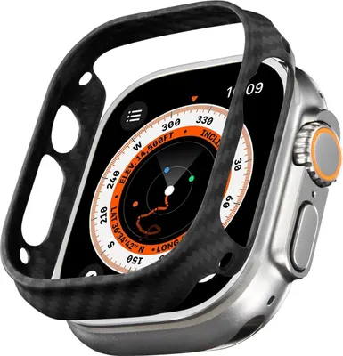 Zdjęcie produktu dla Pitaka KW3001A, Etui, Smartwatch, Szary, Czarny, Apple, Watch Ultra 3/Ultra 2/Ultra, 49 mm, Aramid (kevlar), Włókno