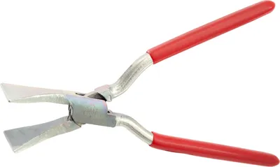 Produktbild von STUBAI Falzzange gerade, mit durchgestecktem Gewerbe in Nirolook 60mm - 282002NR