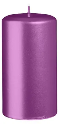 Produktbild von Stumpenkerzen Metallic Matt Beere 130 x Ø 70 mm, 6 Stück