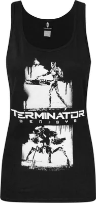 Produktbild von Terminator Damen Tanktop mit Genisys-Graffiti NS4215 (XL) (Schwarz)