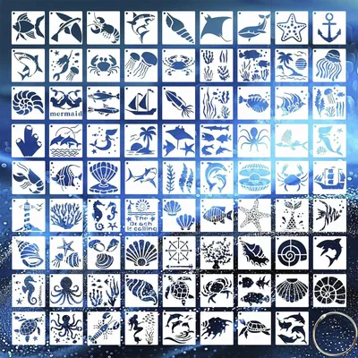 Image de 80 modèles réutilisables pour la peinture