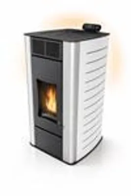 Produktbild von NEMAXX® P18 wasserführender Pelletofen 18 kW, A+ – bis 300 m³, Wasser 12,5 kW, 40 kg Tank, bis 18 Std. – BAFA-förderfähig, Wi-Fi-ready – Weiß
