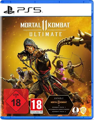 The cover art for the Mortal Kombat 11 Ultimate video game for PlayStation 5.