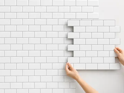 Image de Carreaux autocollants – Revêtement mural – Panneaux muraux – Décoration murale – Panneaux muraux décoratifs – Panneaux muraux 3D – Décoration murale autocollante – 10 pièces 30