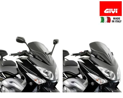 Obrázok produktu pre Výmenný čierny lesklý štít GIVI 59 x 45 cm pre YAMAHA T-MAX 500