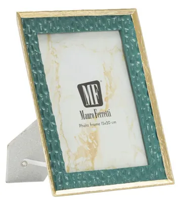Productafbeelding van Grent fotolijst in hars smaragdgroen en goud 15x20