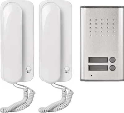 Sada domovního audiotelefonu H1086, 2 účastníci