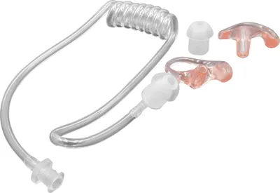 Produktbild von vhbw Security Schallschlauch Ohrhörer, 2x Ohrstöpsel für Headset, Funkgerät - Für linkes und rechtes Ohr, transparent