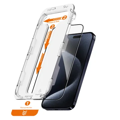 Image de Verre trempé Crong EasyShield Apple iPhone 15 Pro Max [2 PACKS]