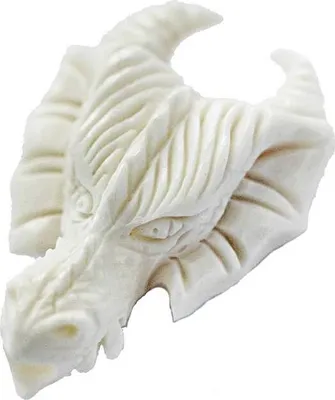 Produktbild von Haarschmuck Bartperle Drago Drachenkopf Knochen Lockenperle 6991