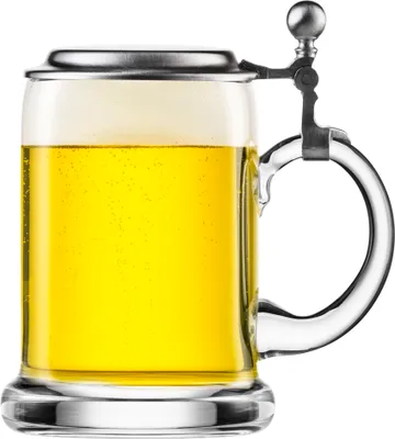 Image de Eisch Vorteilset 12 Stück Seidel 202/0.5L mit Zinndeckel BIERGLÄSER 42020759 und Geschenk + Spende