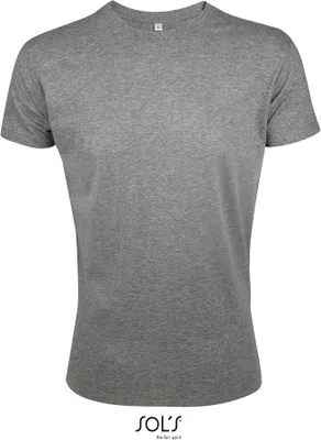 Produktbild von SOLs 00553 | Regent Fit Herren T-Shirt - Farbe: Grey Melange - Größe: XXL