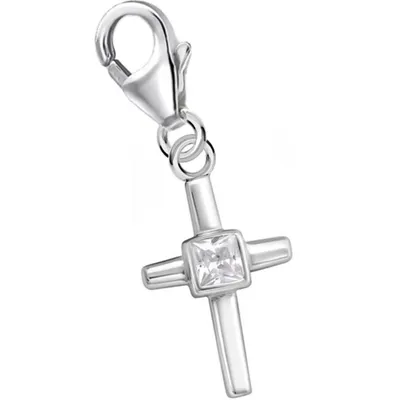 Charm Anhänger Kreuz des Lebens 925 Echtsilber Armband-Schmuck

