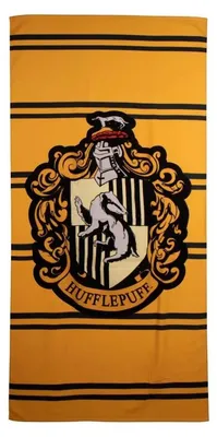 Obrázek produktu pro Koupací ručník a plážová osuška Harry Potter Hufflepuff, 90 × 180 cm (rychleschnoucí)