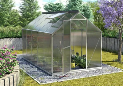 Obrázok produktu pre Vitavia "Triton 6200" skleník vrátane oceľového základu eloxovaný hliník 6,2 m² 4 mm HKP