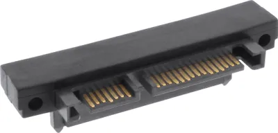 Immagine prodotto di InLine® Adattatore SATA 22pin (7+15) maschio / femmina, angolato 90° verso alto