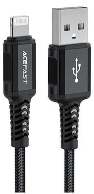 Produktbild von ACEFAST C4-02, 1,8 m, Lightning, USB C, Männlich, Männlich, Schwarz