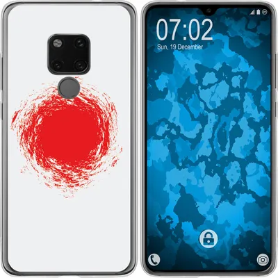 Produktbild von PhoneNatic Case kompatibel mit Huawei Mate 20 Silikon-Hülle WM Japan M7