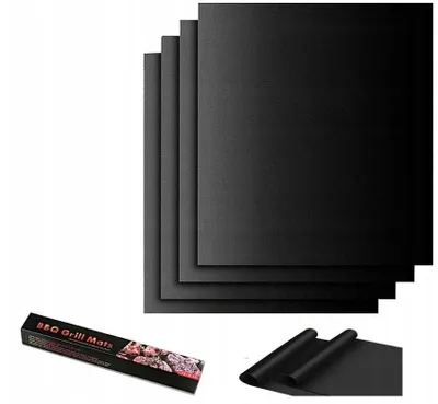 Produktbild von 4x Wiederverwendbare Teflon-Grillmatte für Backofen und Grill