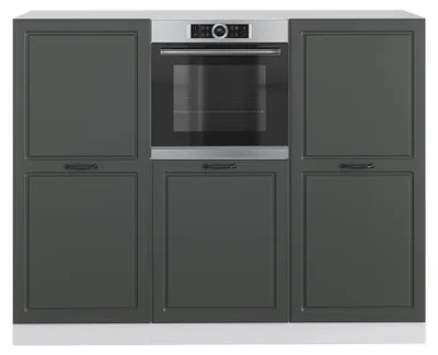 Produktbild von Küchenblock Vicco R-Line Anthrazit Landhaus/Weiß 180 cm ohne Arbeitsplatte, Model 37638